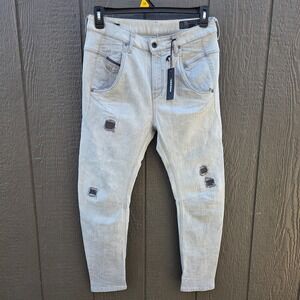 Diesel Fayza TRO Black Denim Distressed Skinny Jeans Women's Size 28x32